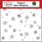 Carta Bella Christmas Day Snowfall Stencil (CBLS155033) (OUTLET)