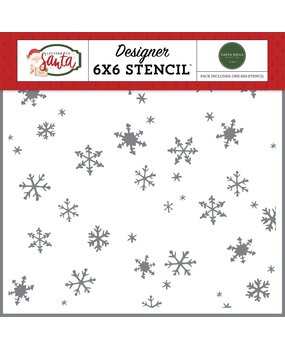 Carta Bella Christmas Day Snowfall Stencil (CBLS155033) (OUTLET)