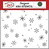 Carta Bella Christmas Day Snowfall Stencil (CBLS155033) (OUTLET)