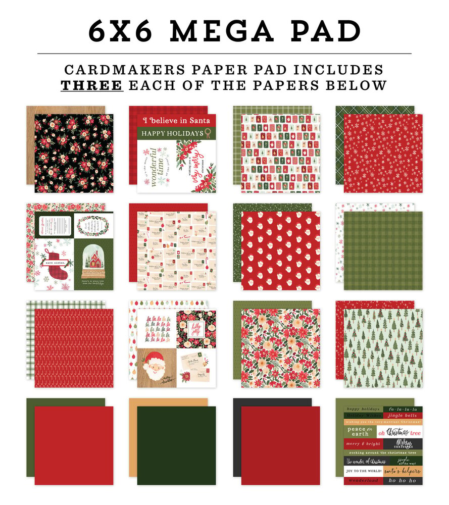 Carta Bella Letters To Santa 6x6 Inch Cardmakers Mega Pad (CBLS155031) (OUTLET) Carta Bella Letters To Santa 6x6 Inch Cardmakers Mega Pad (CBLS155031) (OUTLET)