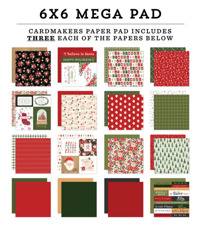 Carta Bella Letters To Santa 6x6 Inch Cardmakers Mega Pad (CBLS155031) (OUTLET) Carta Bella Letters To Santa 6x6 Inch Cardmakers Mega Pad (CBLS155031) (OUTLET)