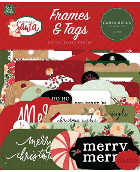 Carta Bella Letters To Santa Frames & Tags (CBLS155025) (OUTLET)