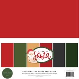 Carta Bella Letters To Santa 12x12 Inch Coordinating Solids Paper Pack (CBLS155015) (OUTLET)