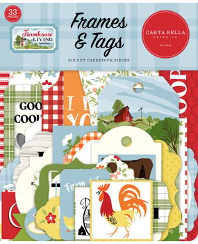 Carta Bella Farmhouse Living Frames & Tags (CBLIV145025) (OUTLET)