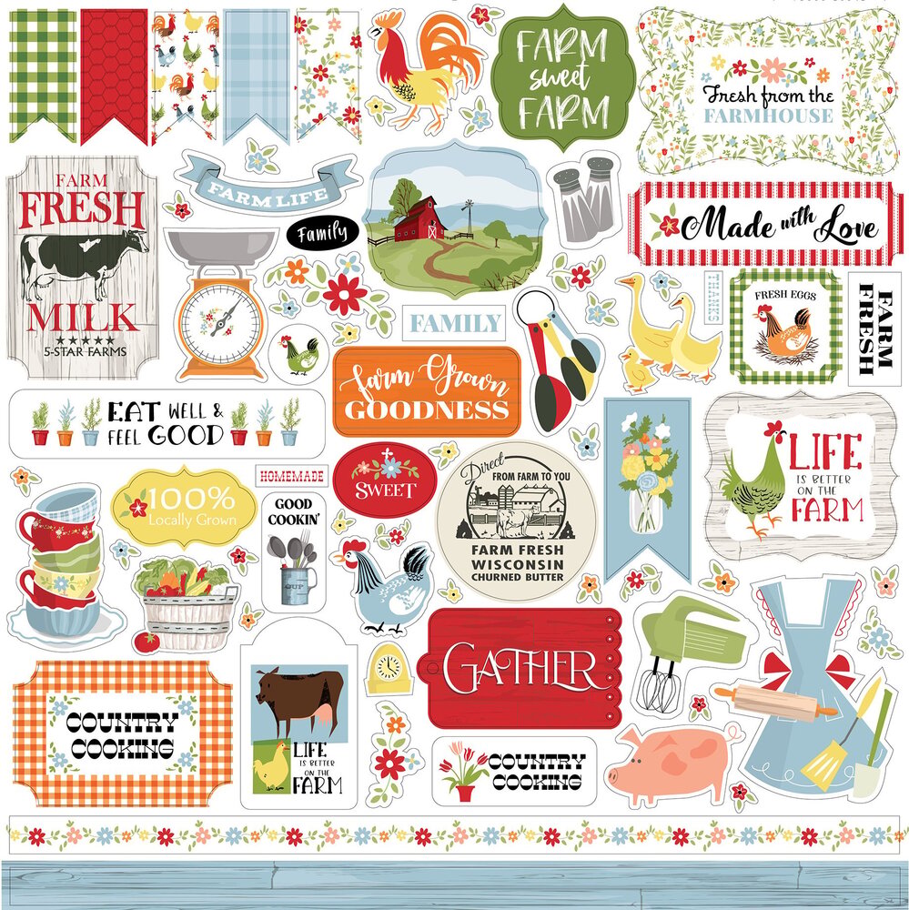 Carta Bella Farmhouse Living 12x12 Inch Collection Kit (CBLIV145016) (OUTLET)
