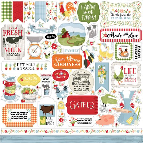 Carta Bella Farmhouse Living 12x12 Inch Element Sticker (CBLIV145014) (OUTLET)