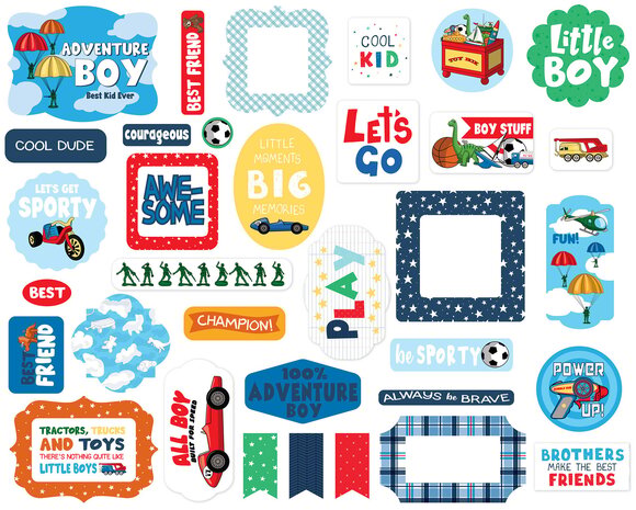 Carta Bella Little Boy Ephemera (CBLB160024) (OUTLET)