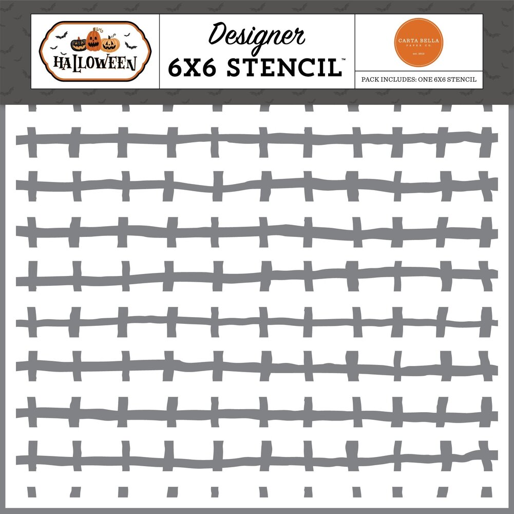 Carta Bella Spooky Scary Stitch Stencil (CBHW324034) (OUTLET)