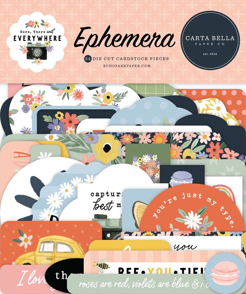 Carta Bella Here There And Everywhere Ephemera (CBHTE308024) (OUTLET)