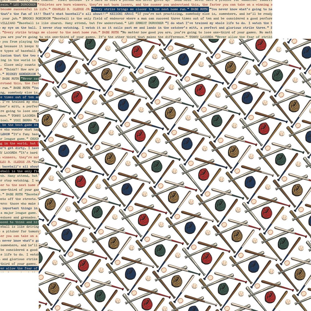 Carta Bella Home Run 6x6 Inch Paper Pad (CBHR313023) (OUTLET)