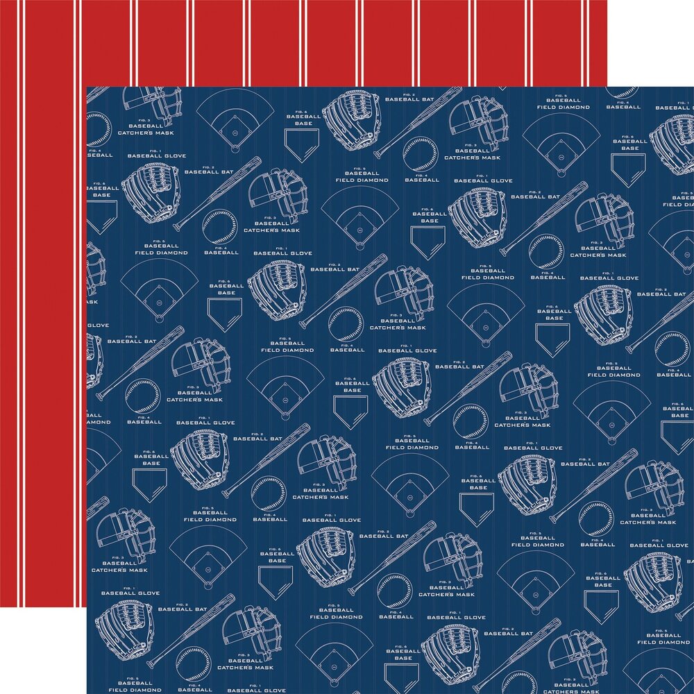 Carta Bella Home Run 6x6 Inch Paper Pad (CBHR313023) (OUTLET)