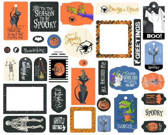 Carta Bella Hocus Pocus Frames & Tags (CBHP153025) (OUTLET)