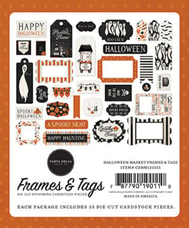 Carta Bella Halloween Market Frames & Tags (CBHM121025) (OUTLET)