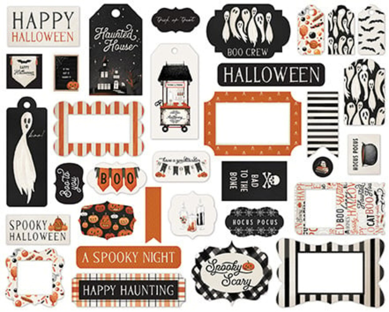 Carta Bella Halloween Market Frames & Tags (CBHM121025) (OUTLET)