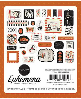 Carta Bella Halloween Market Ephemera (CBHM121024) (OUTLET)