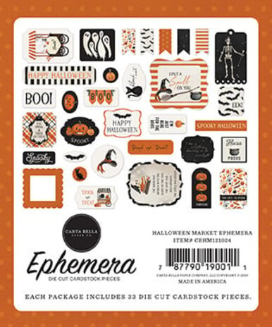 Carta Bella Halloween Market Ephemera (CBHM121024) (OUTLET)