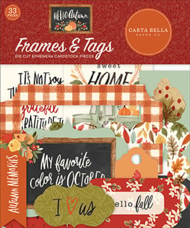 Carta Bella Hello Autumn Frames & Tags (CBHEA122025) (OUTLET)