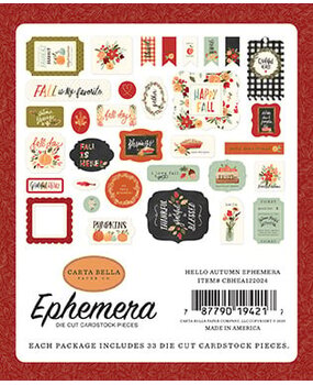 Carta Bella Hello Autumn Ephemera (CBHEA122024) (OUTLET)