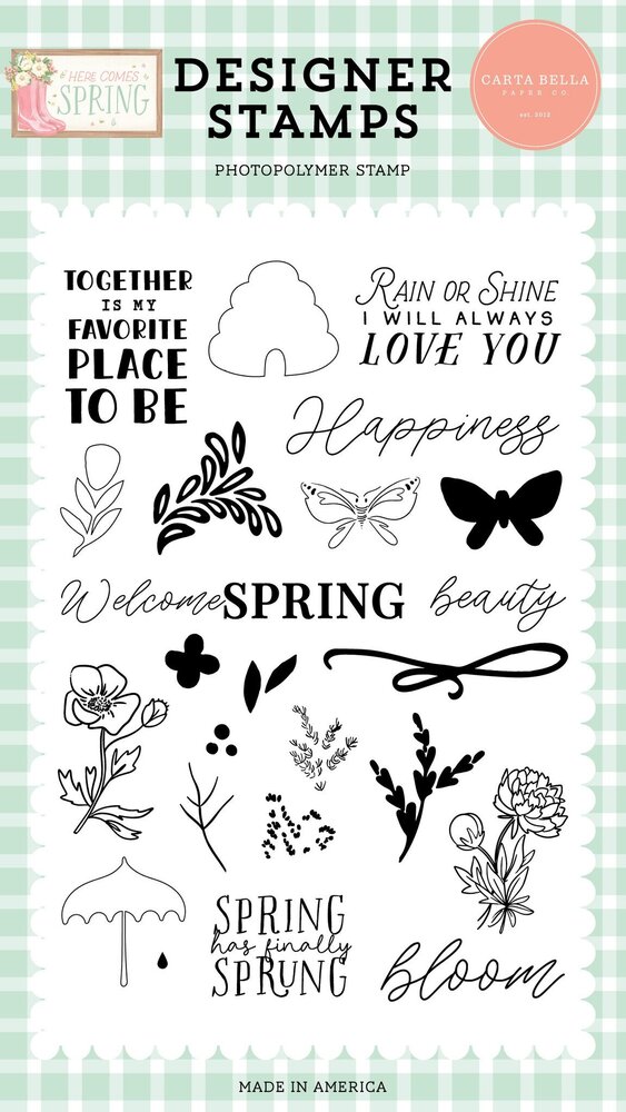 Carta Bella Rain Or Shine Clear Stamps (CBHCS352043) (OUTLET) Carta Bella Rain Or Shine Clear Stamps (CBHCS352043) (OUTLET)
