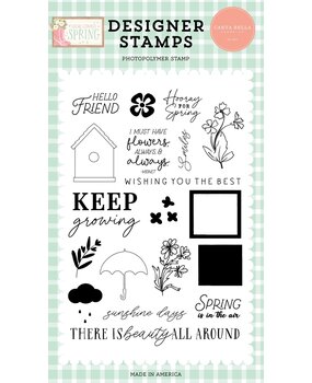 Carta Bella Hooray For Spring Clear Stamps (CBHCS352042) (OUTLET)