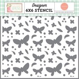 Carta Bella Friendly Butterfly Skies Stencil (CBHCS352034) (OUTLET)