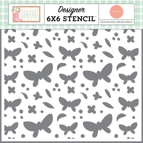 Carta Bella Friendly Butterfly Skies Stencil (CBHCS352034) (OUTLET) Carta Bella Friendly Butterfly Skies Stencil (CBHCS352034) (OUTLET)