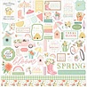 Carta Bella Here Comes Spring 12x12 Inch Element Sticker (CBHCS352014) (OUTLET)