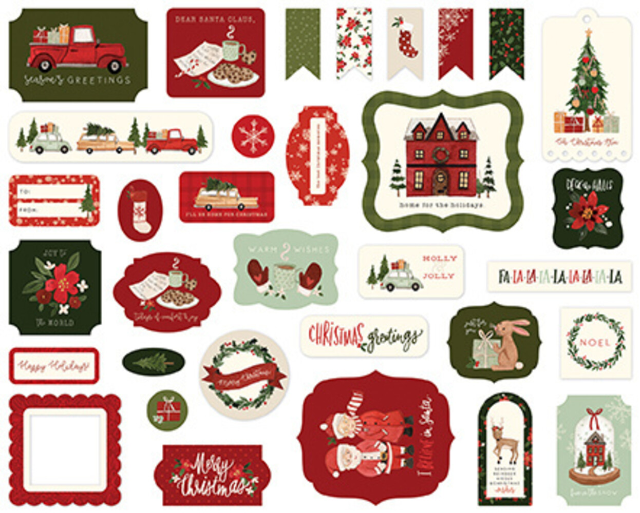 Carta Bella Hello Christmas Ephemera (CBHC124024) (OUTLET)