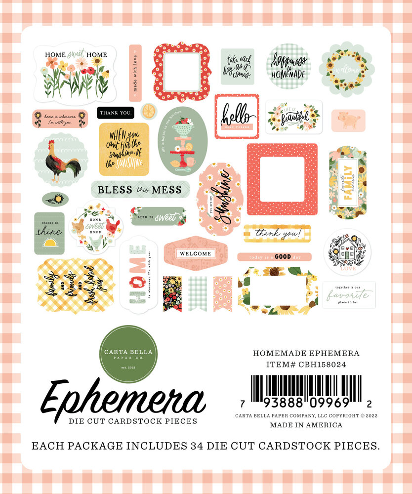 Carta Bella Homemade Ephemera (CBH158024) (OUTLET)