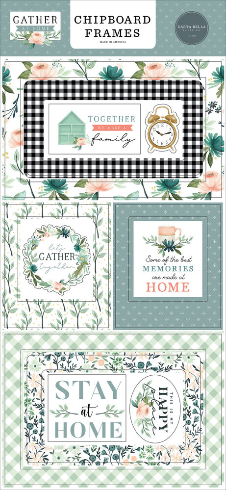 Carta Bella Gather At Home Chipboard Frames (CBGH143065) (OUTLET)