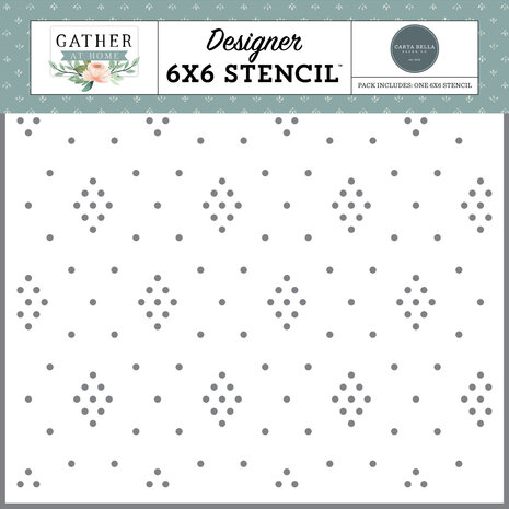 Carta Bella Dotted Diamonds Stencil (CBGH143033) (OUTLET)
