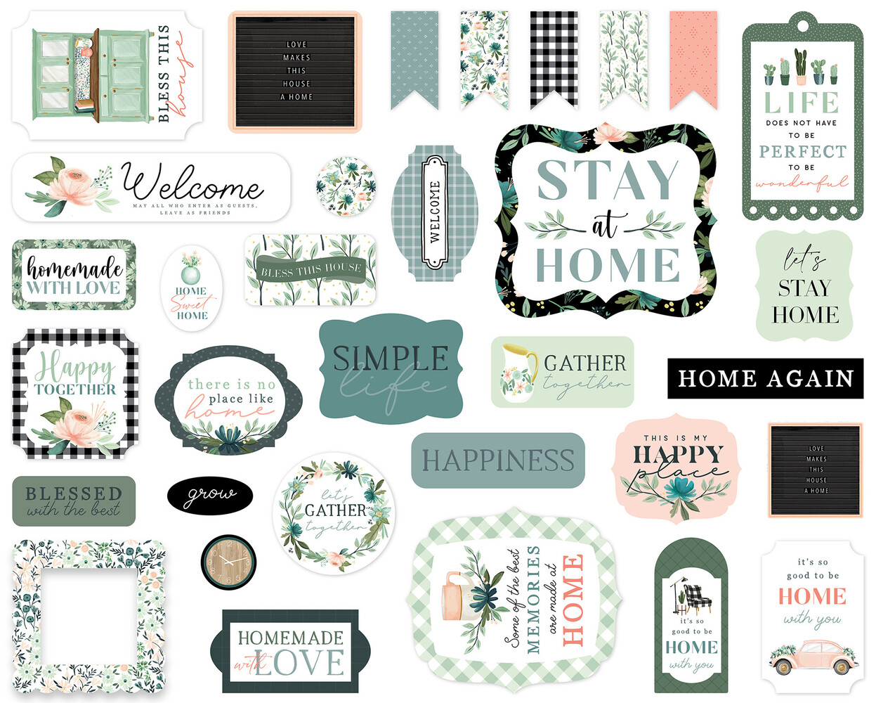 Carta Bella Gather At Home Ephemera (CBGH143024) (OUTLET)