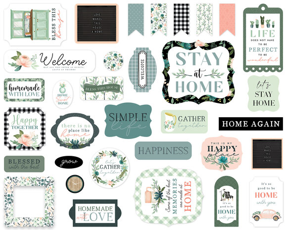 Carta Bella Gather At Home Ephemera (CBGH143024) (OUTLET)