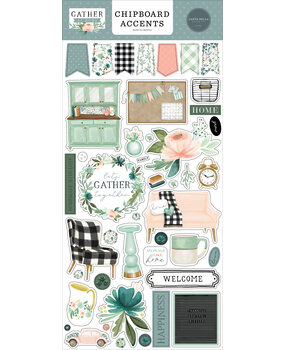 Carta Bella Gather At Home Chipboard Accents (CBGH143021) (OUTLET)