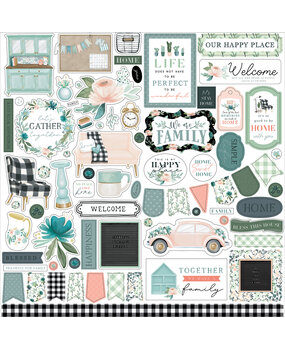 Carta Bella Gather At Home 12x12 Inch Element Sticker (CBGH143014) (OUTLET)