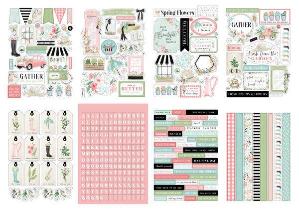 Carta Bella Flower Garden Sticker Book (CBGA130029) (OUTLET)