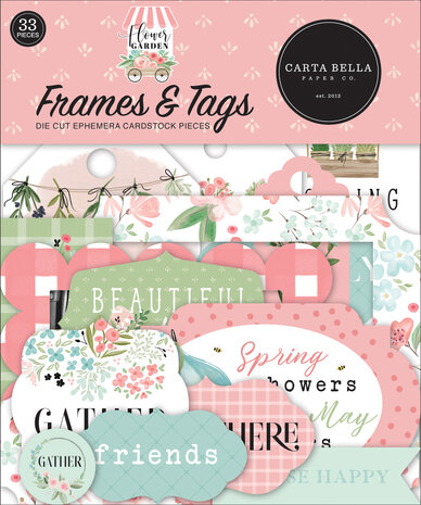Carta Bella Flower Garden Frames & Tags (CBGA130025) (OUTLET)