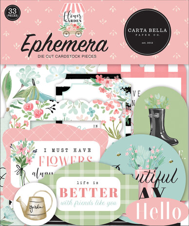 Carta Bella Flower Garden Ephemera (CBGA130024) (OUTLET)