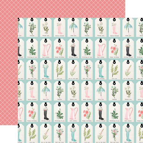 Carta Bella Flower Garden 6x6 Inch Paper Pad (CBGA130023) (OUTLET)