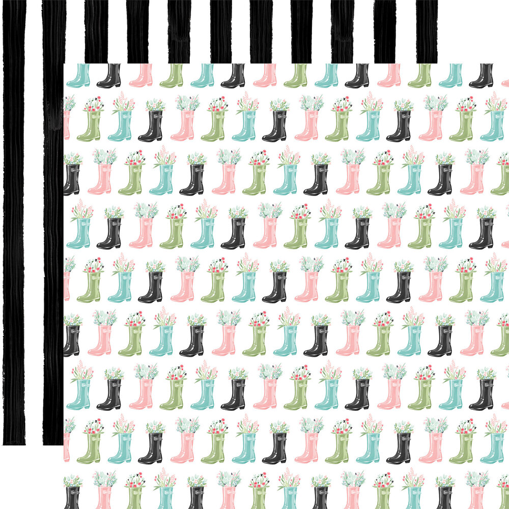 Carta Bella Flower Garden 6x6 Inch Paper Pad (CBGA130023) (OUTLET)