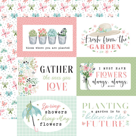 Carta Bella Flower Garden 6x6 Inch Paper Pad (CBGA130023) (OUTLET)