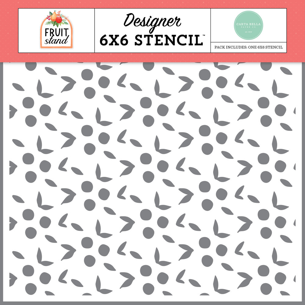 Carta Bella Berries And Leaves Stencil (CBFST379034) (OUTLET) Carta Bella Berries And Leaves Stencil (CBFST379034) (OUTLET)