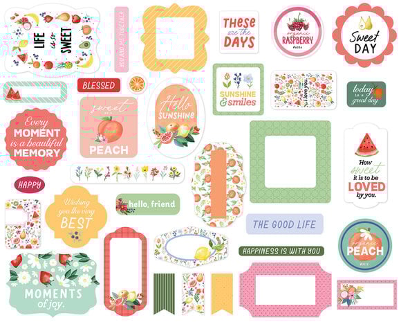 Carta Bella Fruit Stand Ephemera (CBFST379024) (OUTLET)
