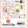 Carta Bella Flora No.5 Frames & Tags (CBFLON152025) (OUTLET)