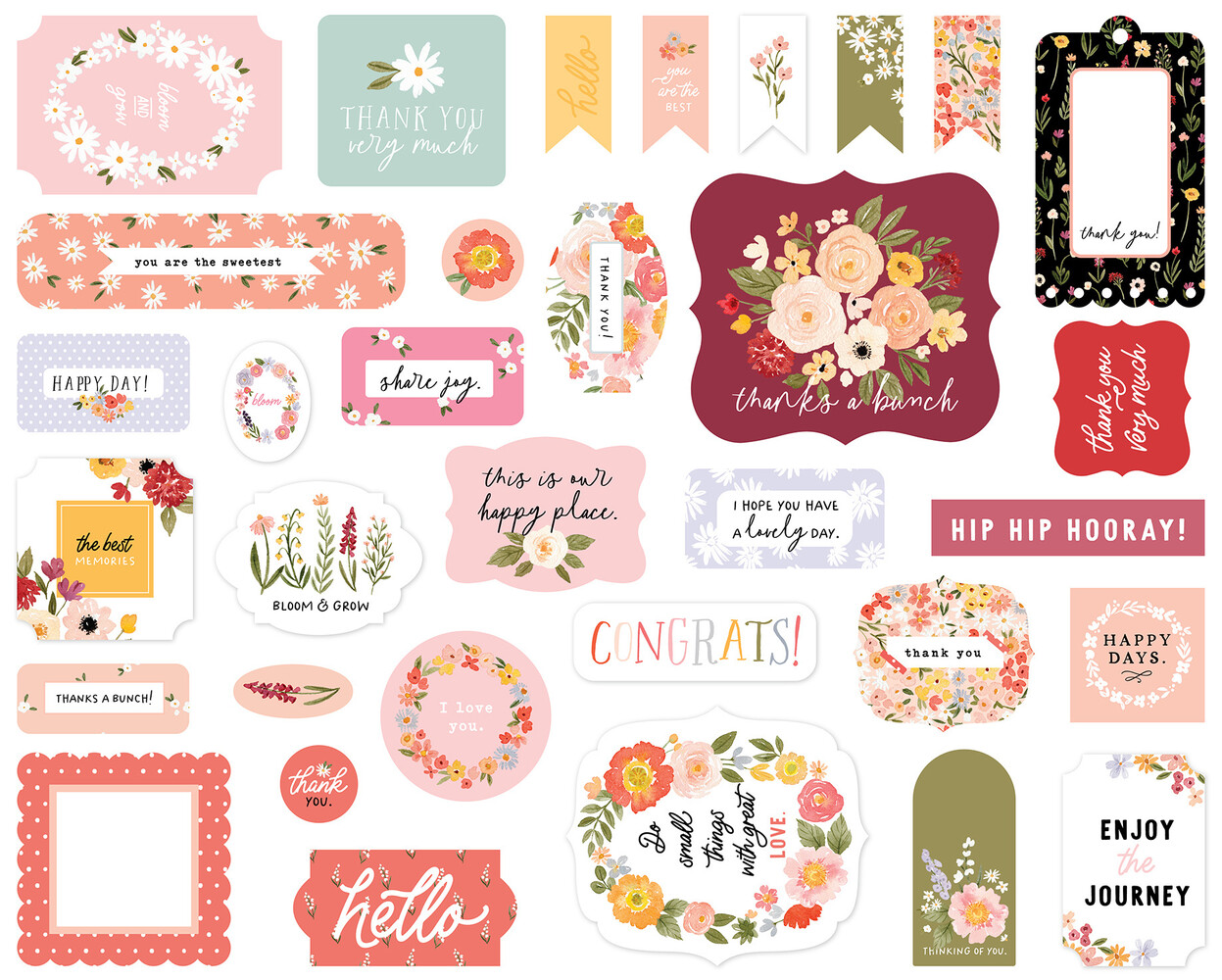 Carta Bella Flora No.5 Ephemera (CBFLON152024) (OUTLET)