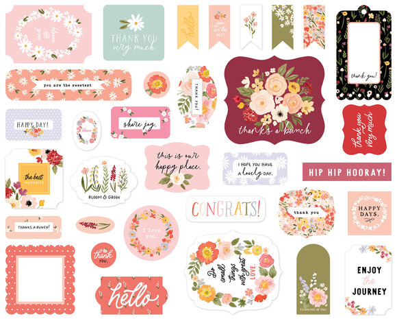 Carta Bella Flora No.5 Ephemera (CBFLON152024) (OUTLET)