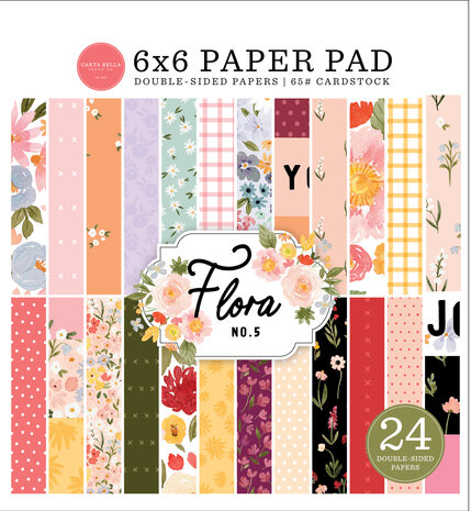 Carta Bella Flora No.5 6x6 Inch Paper Pad (CBFLON152023) (OUTLET)