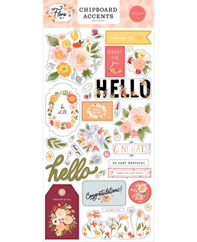 Carta Bella Flora No.5 Chipboard Accents (CBFLON152021) (OUTLET)