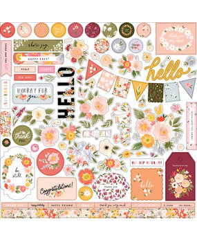 Carta Bella Flora No.5 12x12 Inch Element Sticker (CBFLON152014) (OUTLET)