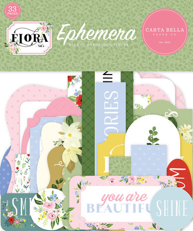 Carta Bella Flora No.4 Ephemera (CBFLN135024) (OUTLET)